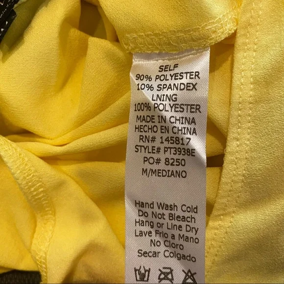 Dolls Kill Bright Yellow Puff Sleeve Bodysuit Size M NWT - Picture 5 of 8